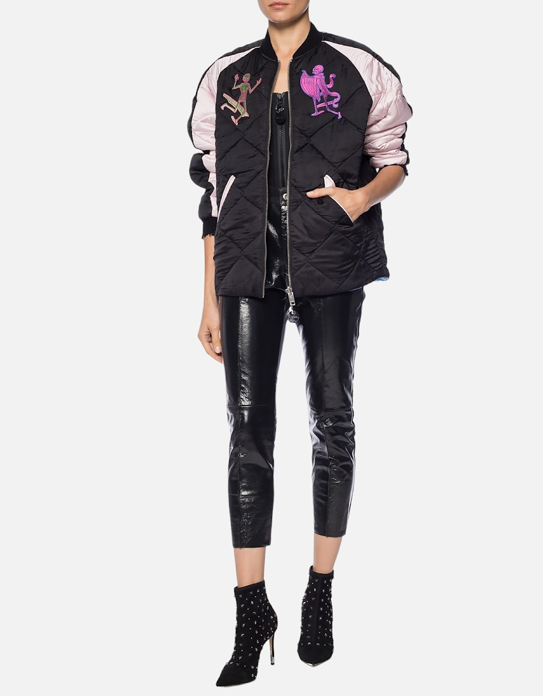 L-GIKO 0DATU Womens Leather Trousers Regular
