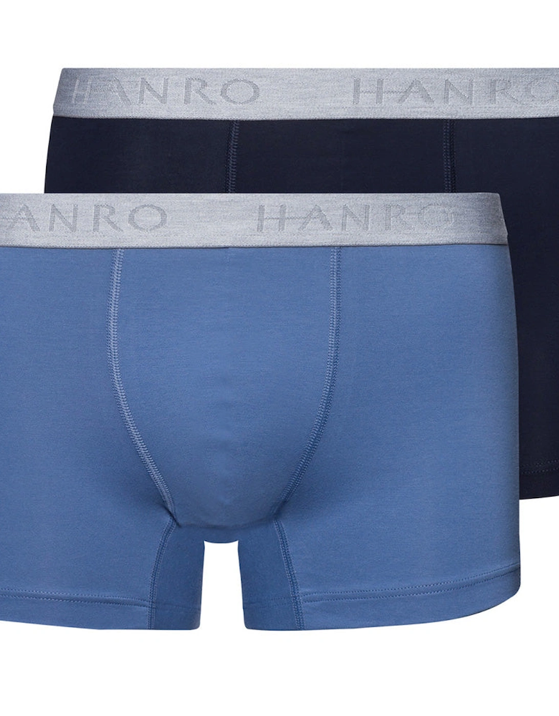2-Pack Cotton Essentials Boxer Trunks, Windy Blue / Deep Navy, 15 of 14