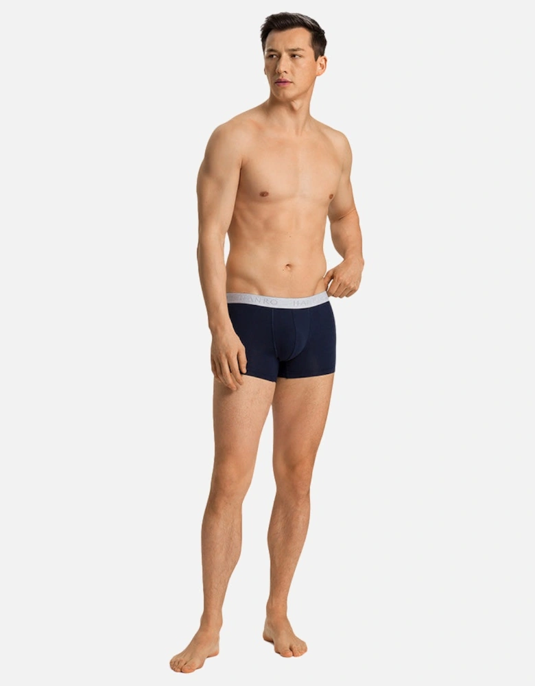 2-Pack Cotton Essentials Boxer Trunks, Windy Blue / Deep Navy
