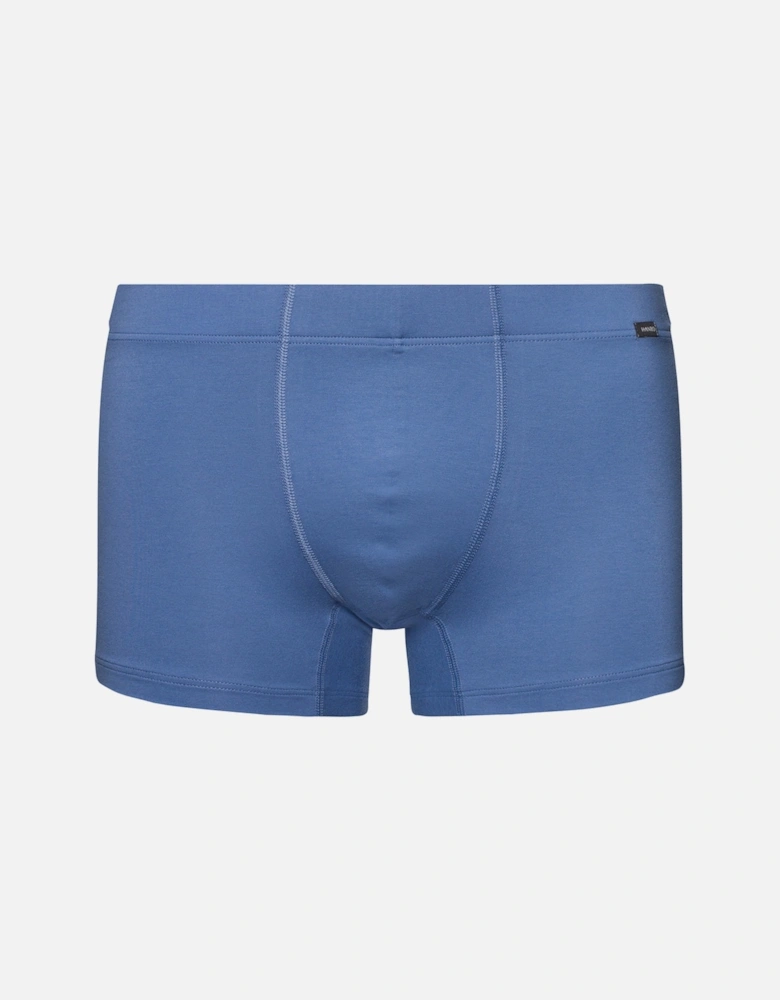 2-Pack Covered Waistband Cotton Essentials Boxer Trunks, Windy Blue / Deep Navy