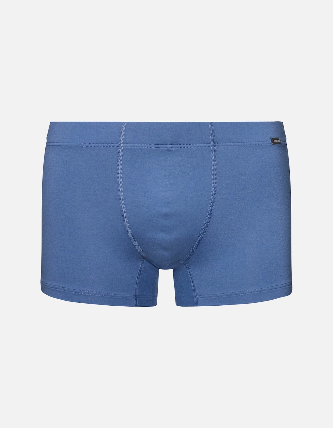 2-Pack Covered Waistband Cotton Essentials Boxer Trunks, Windy Blue / Deep Navy