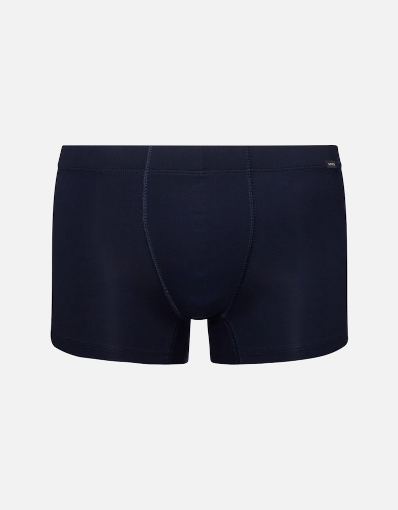 2-Pack Covered Waistband Cotton Essentials Boxer Trunks, Windy Blue / Deep Navy