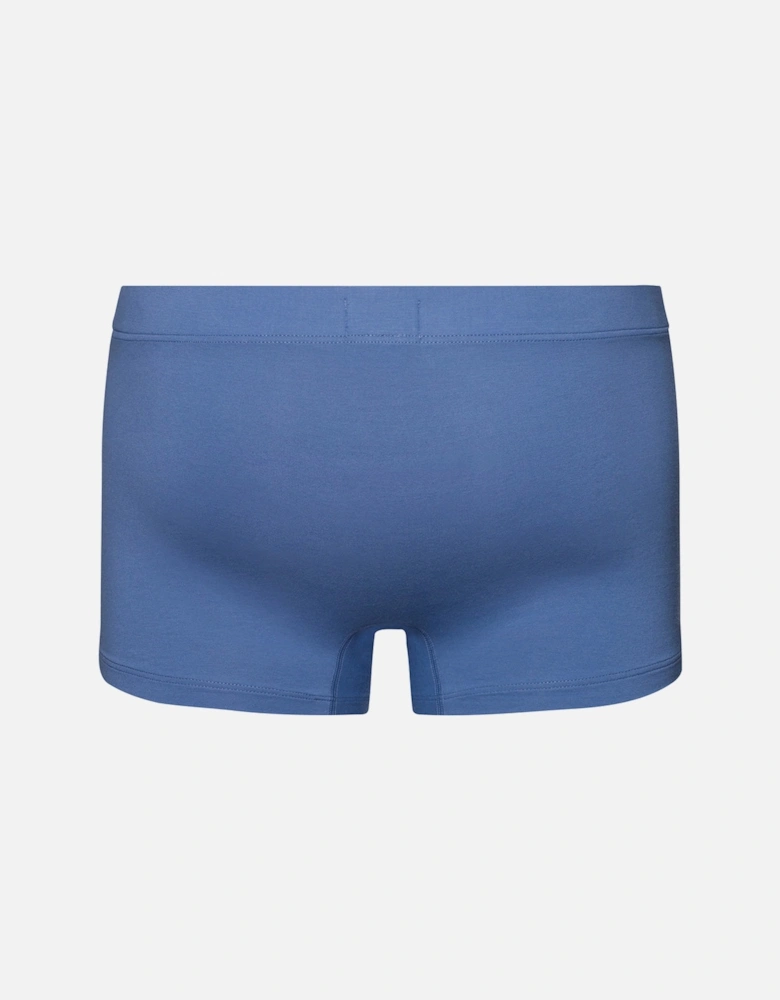 2-Pack Covered Waistband Cotton Essentials Boxer Trunks, Windy Blue / Deep Navy