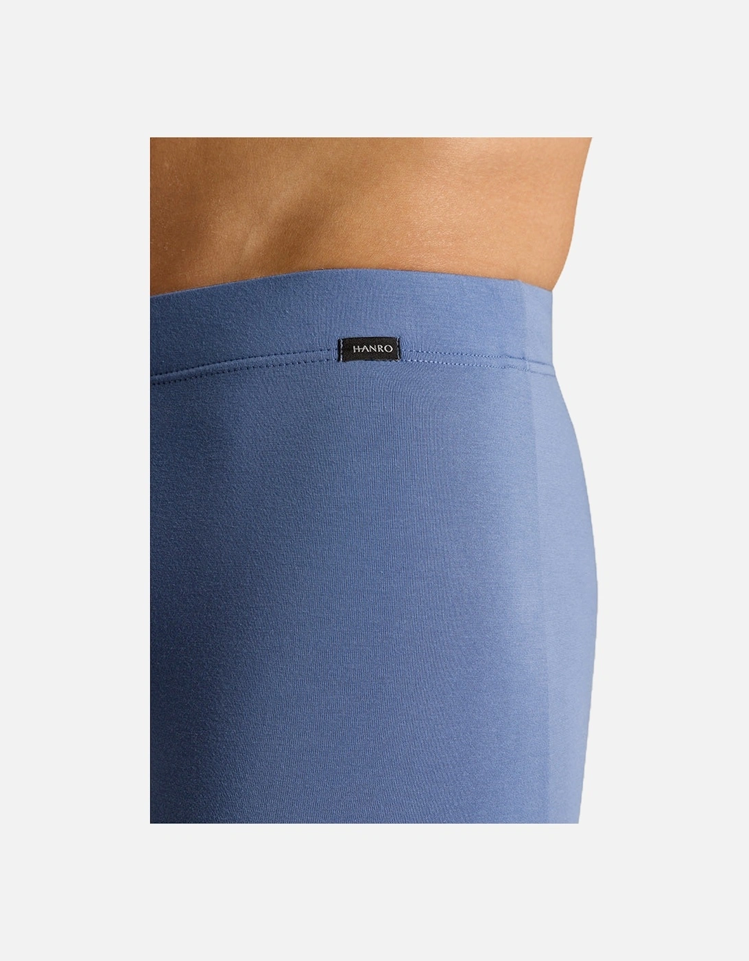 2-Pack Covered Waistband Cotton Essentials Boxer Trunks, Windy Blue / Deep Navy