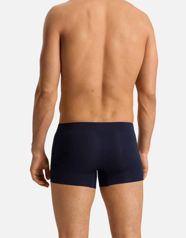 2-Pack Covered Waistband Cotton Essentials Boxer Trunks, Windy Blue / Deep Navy