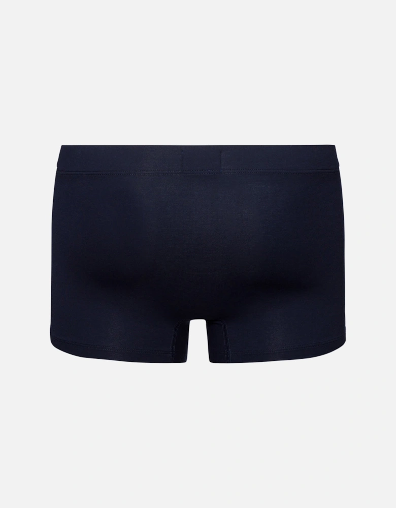 2-Pack Covered Waistband Cotton Essentials Boxer Trunks, Windy Blue / Deep Navy