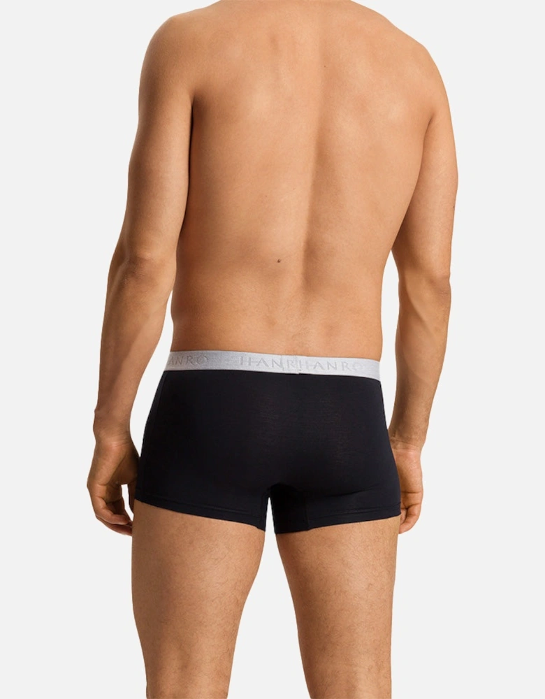 2-Pack Cotton Essentials Boxer Trunks, Laurel/Black
