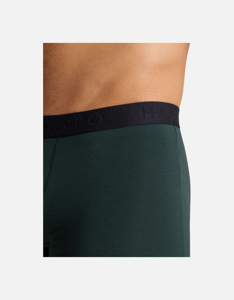 2-Pack Cotton Essentials Boxer Trunks, Laurel/Black