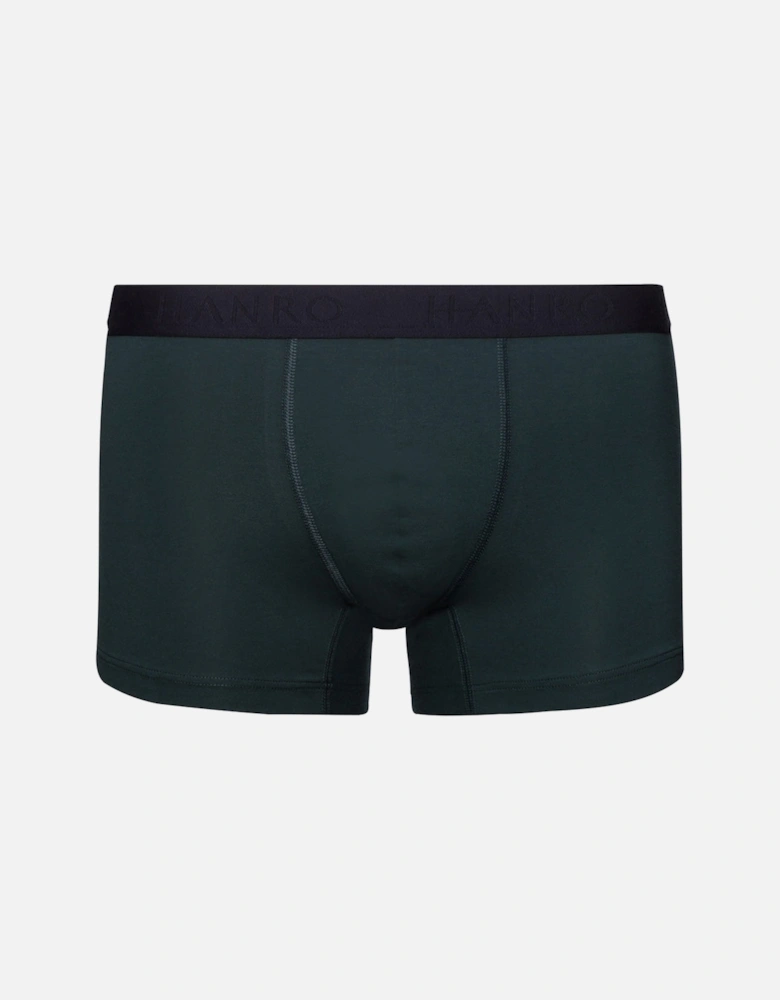 2-Pack Cotton Essentials Boxer Trunks, Laurel/Black