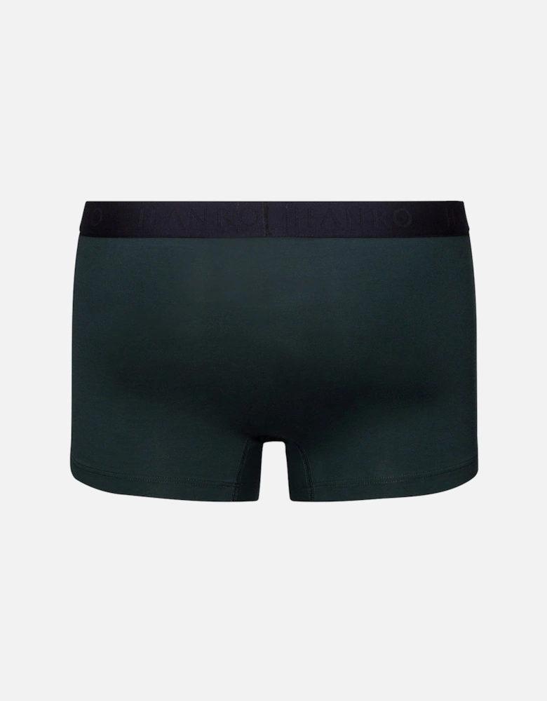 2-Pack Cotton Essentials Boxer Trunks, Laurel/Black