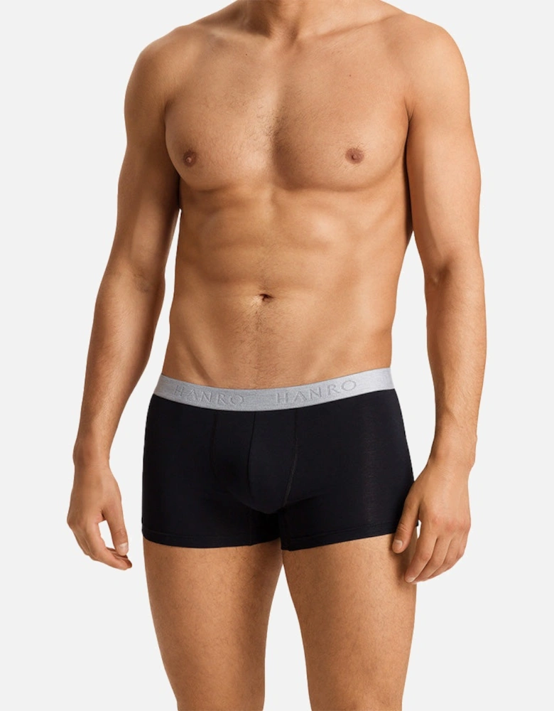 2-Pack Cotton Essentials Boxer Trunks, Laurel/Black
