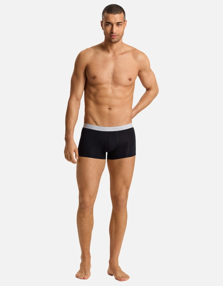 2-Pack Cotton Essentials Boxer Trunks, Laurel/Black
