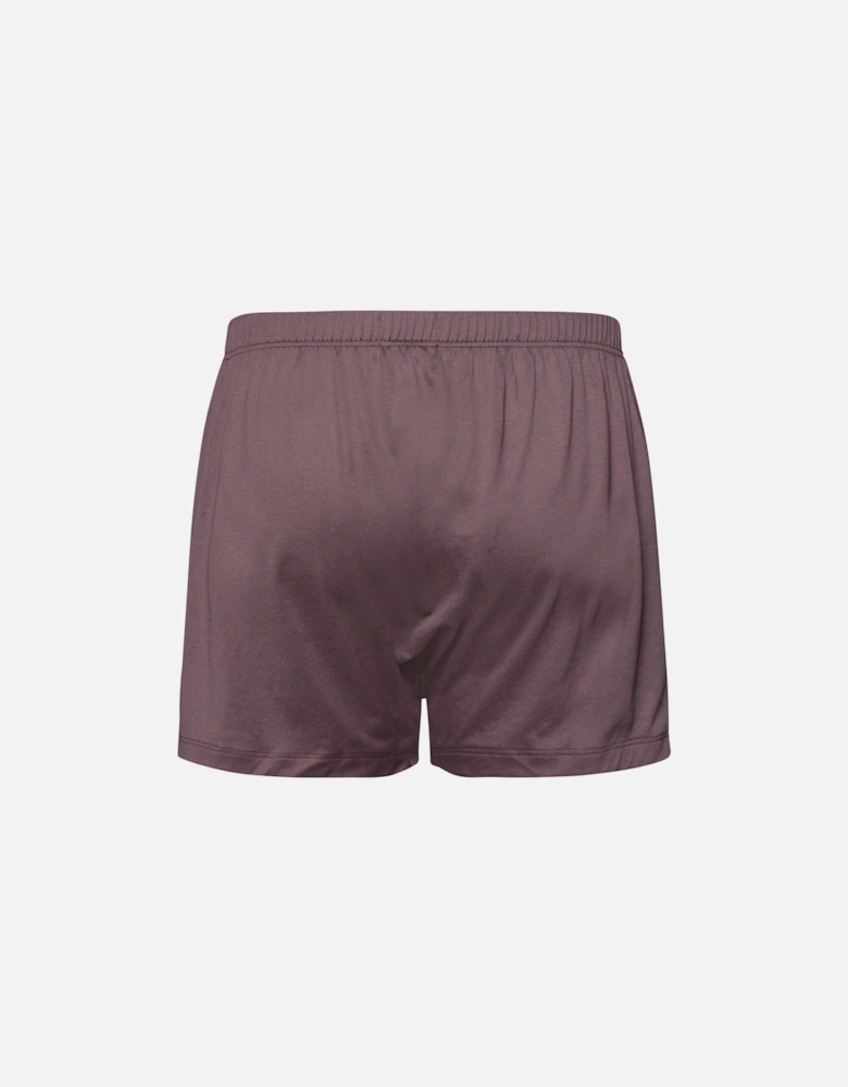 Cotton Sporty Boxer Shorts, Smokey Plum