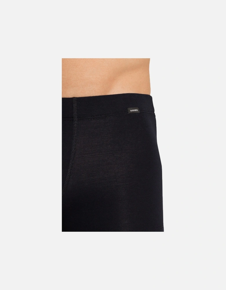 2-Pack Covered Waistband Cotton Essentials Boxer Trunks, Laurel/Black