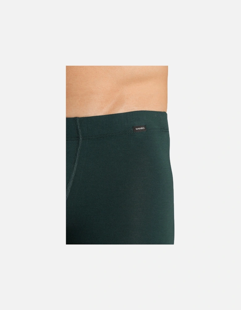 2-Pack Covered Waistband Cotton Essentials Boxer Trunks, Laurel/Black