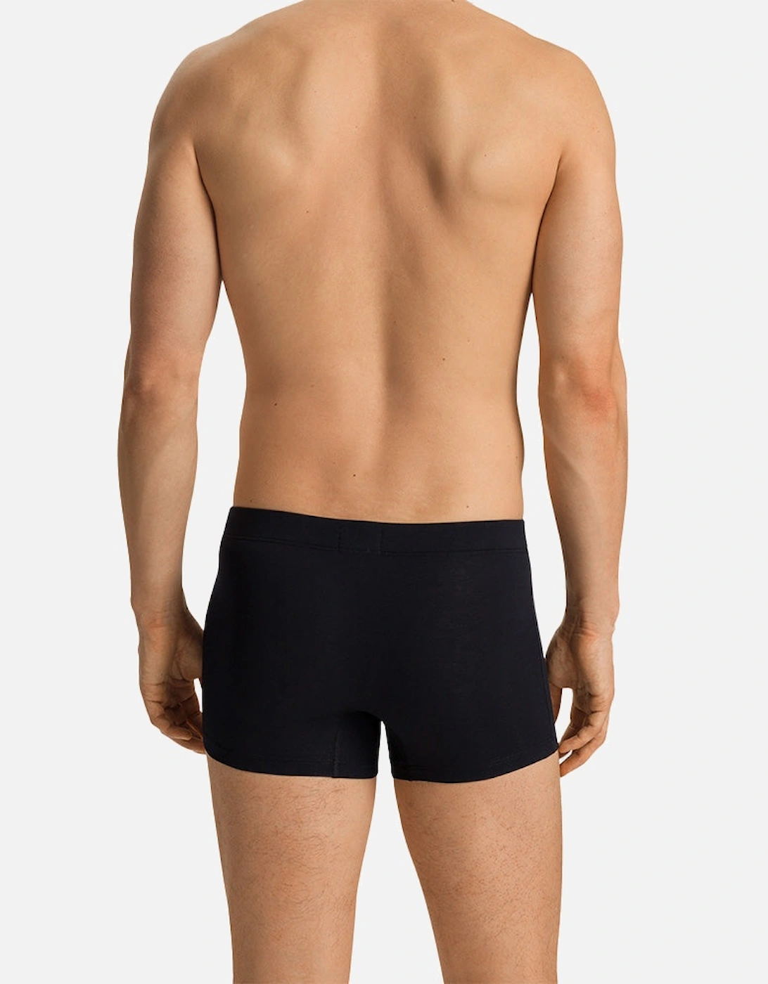 2-Pack Covered Waistband Cotton Essentials Boxer Trunks, Laurel/Black