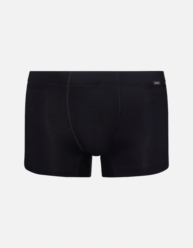 2-Pack Covered Waistband Cotton Essentials Boxer Trunks, Laurel/Black