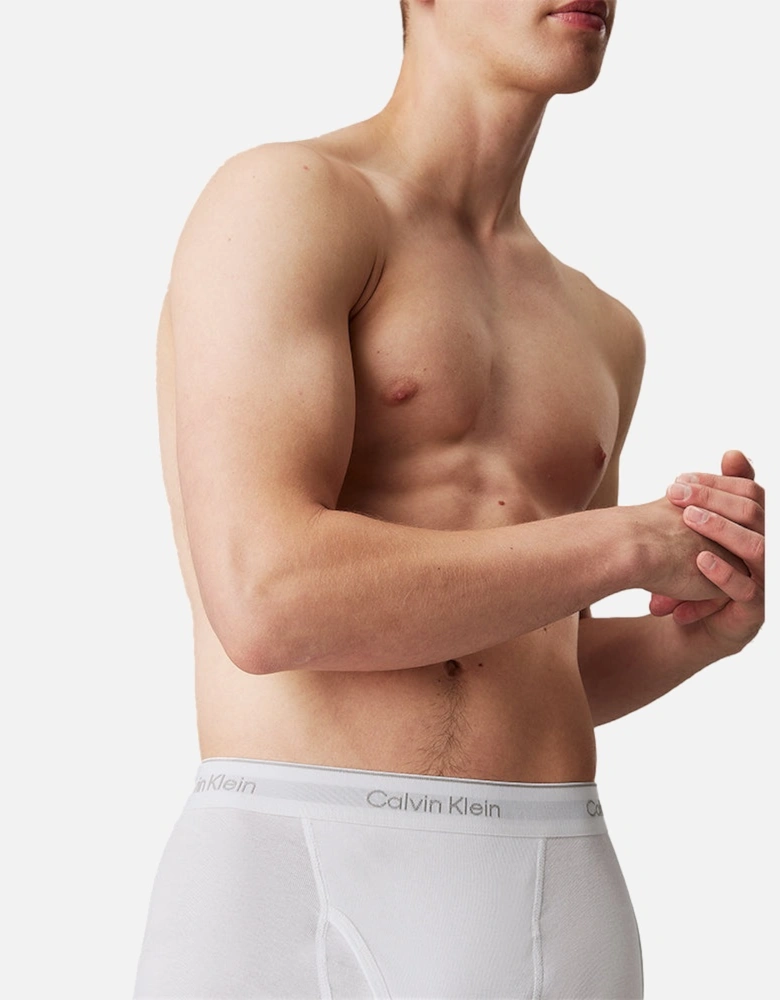 3-Pack Cotton Classics Boxer Briefs, Black/Grey/White
