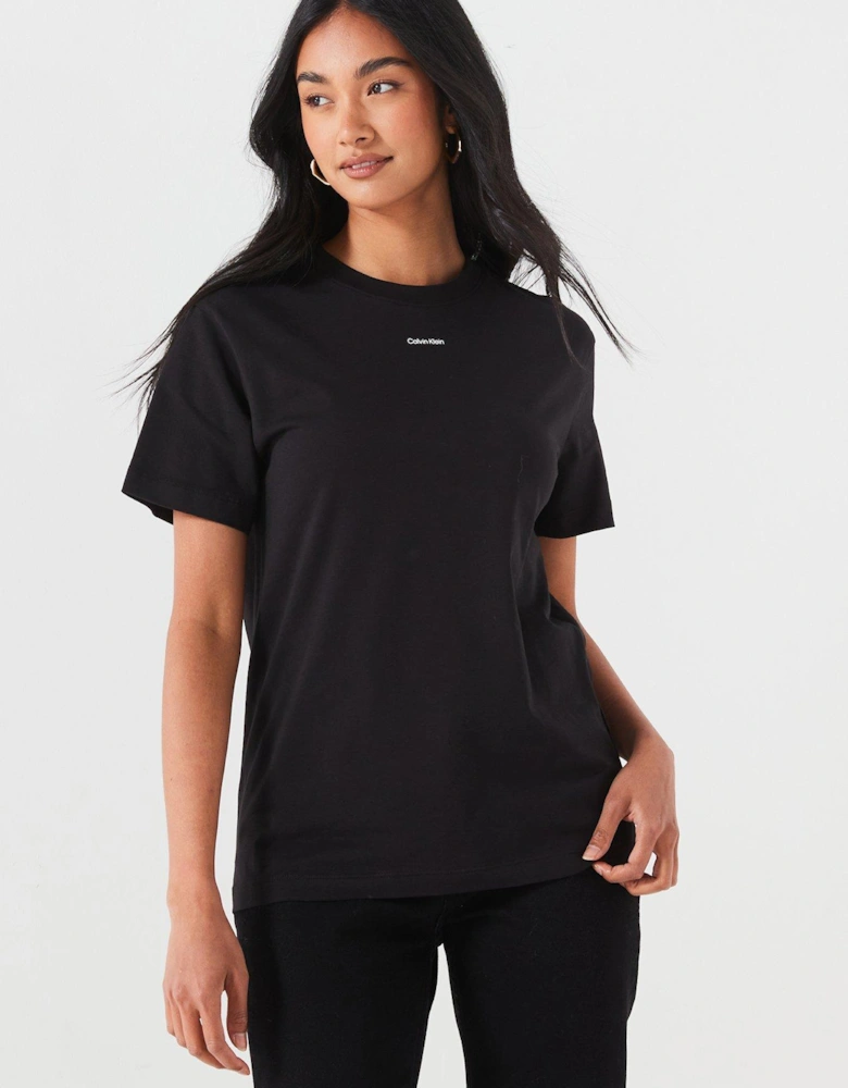 Micro Logo T-Shirt - Black