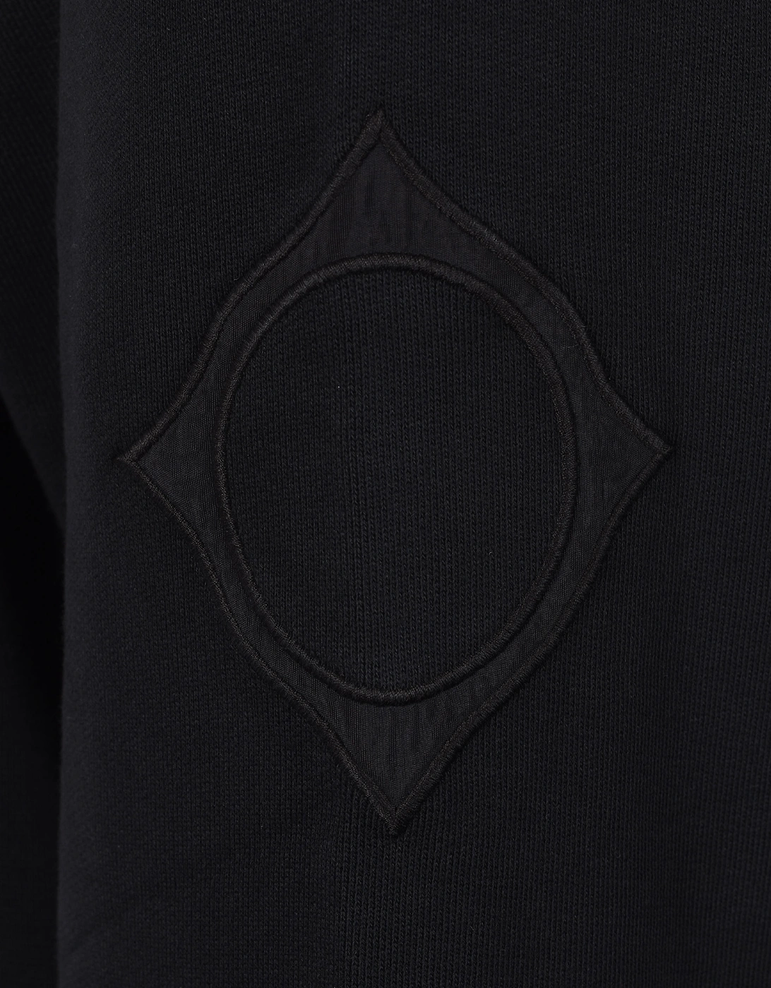 Half Zip Logo Sweat Jet Black