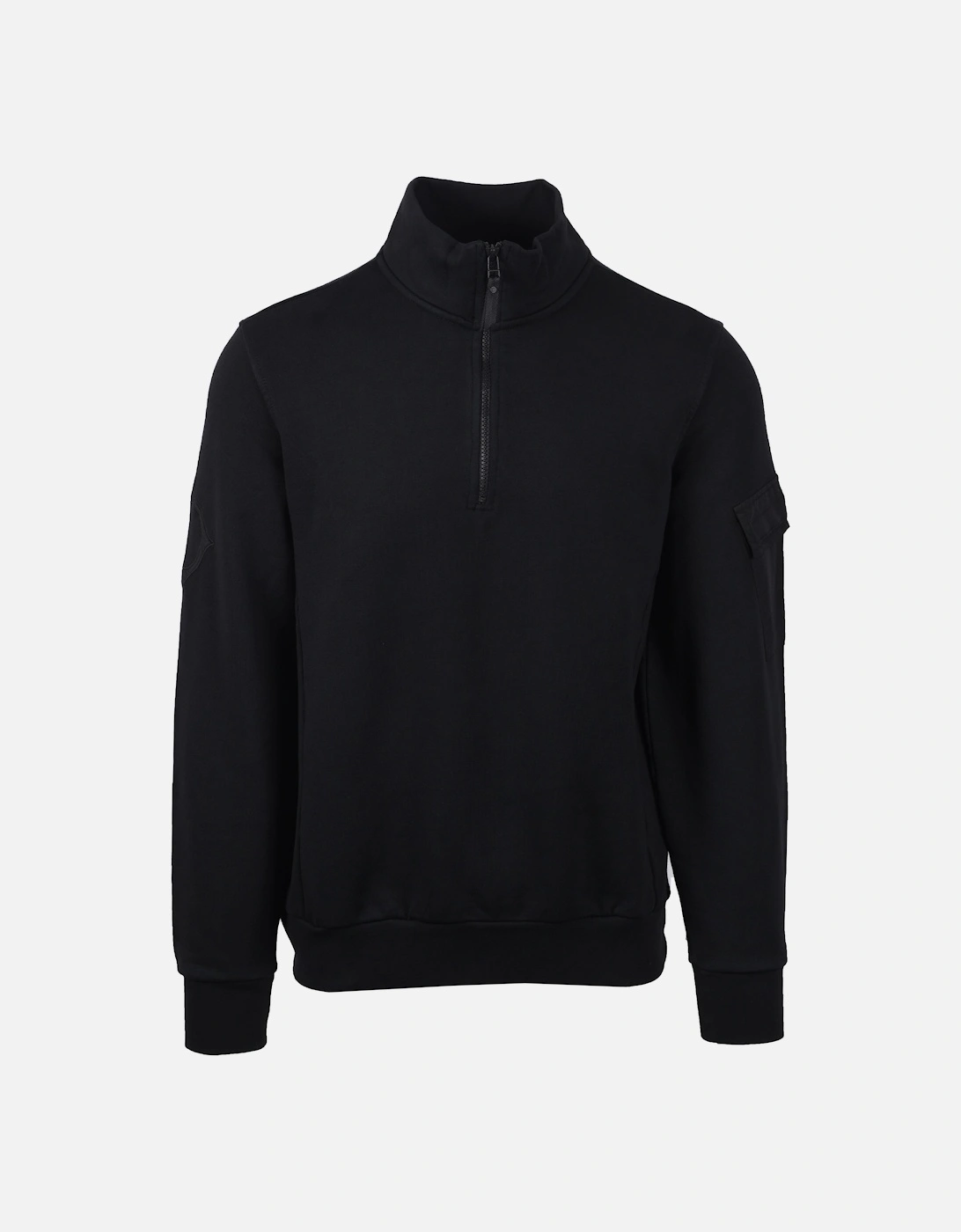 Half Zip Logo Sweat Jet Black, 6 of 5