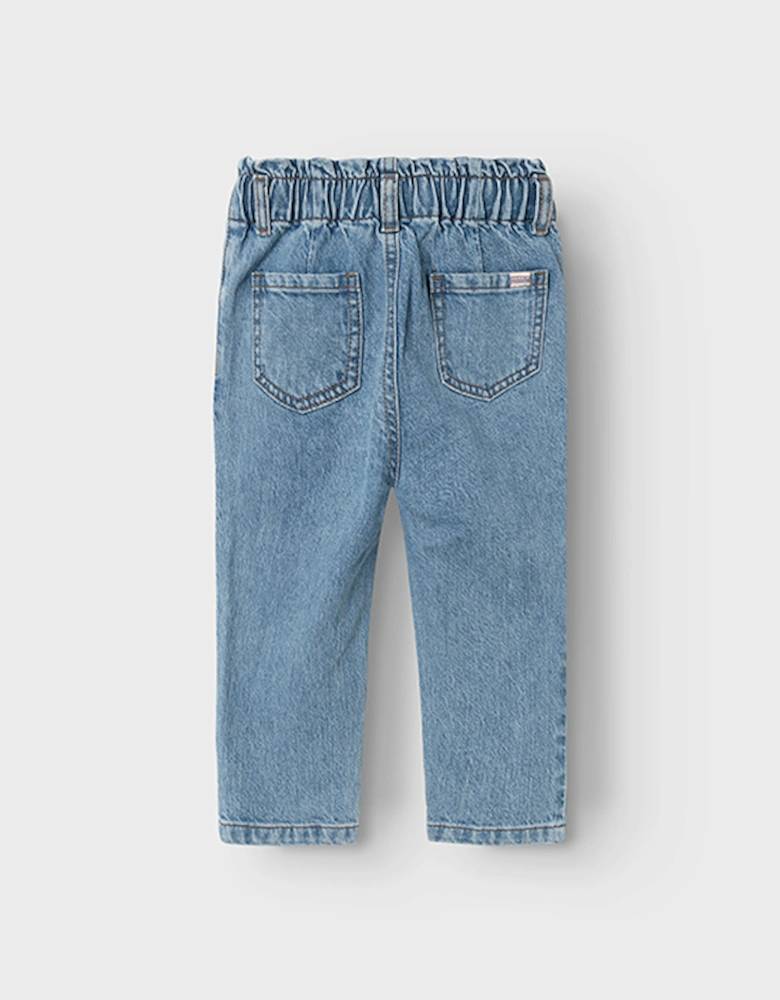 Mini Bella Baggy Jeans Medium Blue Denim