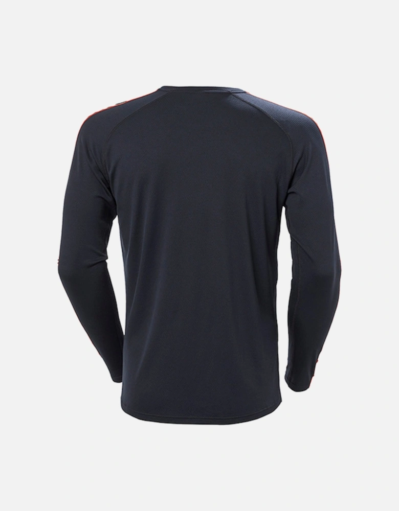 Lifa Active Stripe Crew Navy