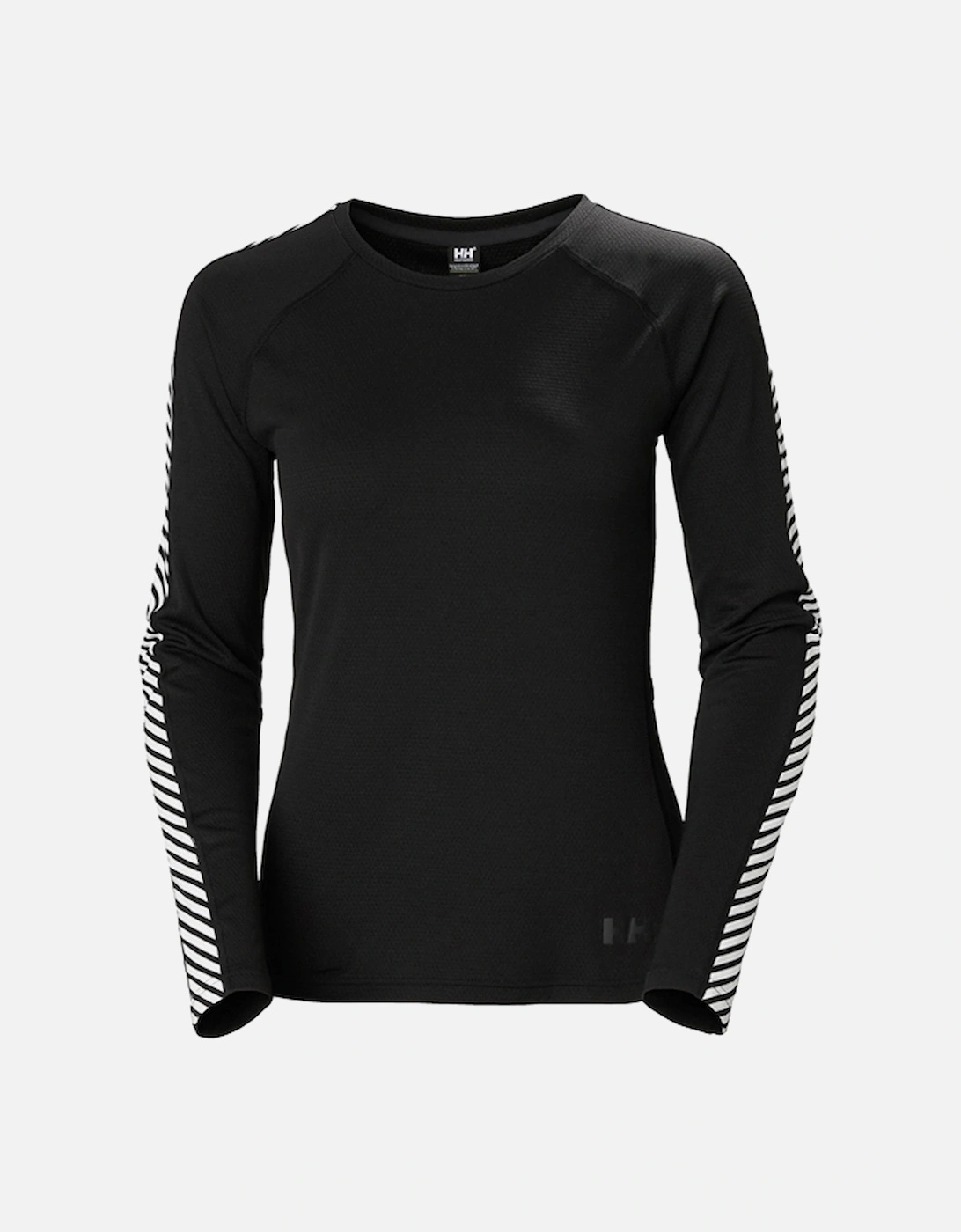 Women's Lifa Active Stripe Crew Black