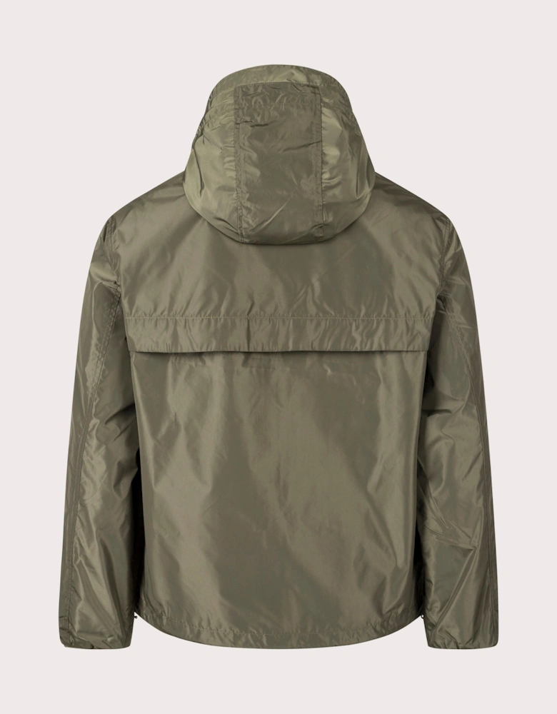 Zip Through Hooded Windbreaker Jacket