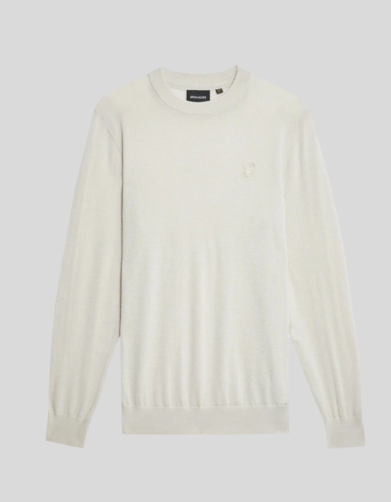 Tonal Eagle Merino Crew Neck Jumper