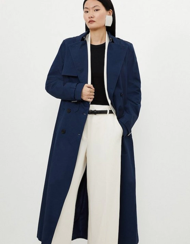 Tailored Classic Belted Trench Coat