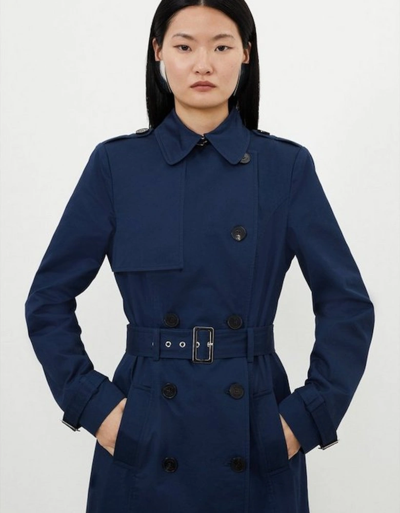 Tailored Classic Belted Trench Coat