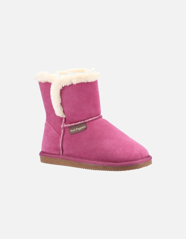 Womens/Ladies Ashleigh Suede Slipper Boots