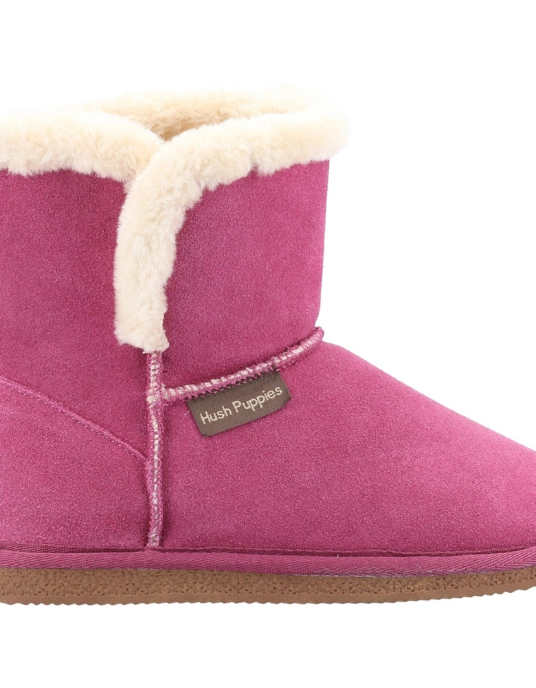 Womens/Ladies Ashleigh Suede Slipper Boots