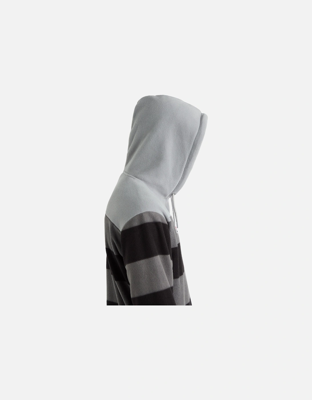 Mens Multi Stripe Panelled Hoodie