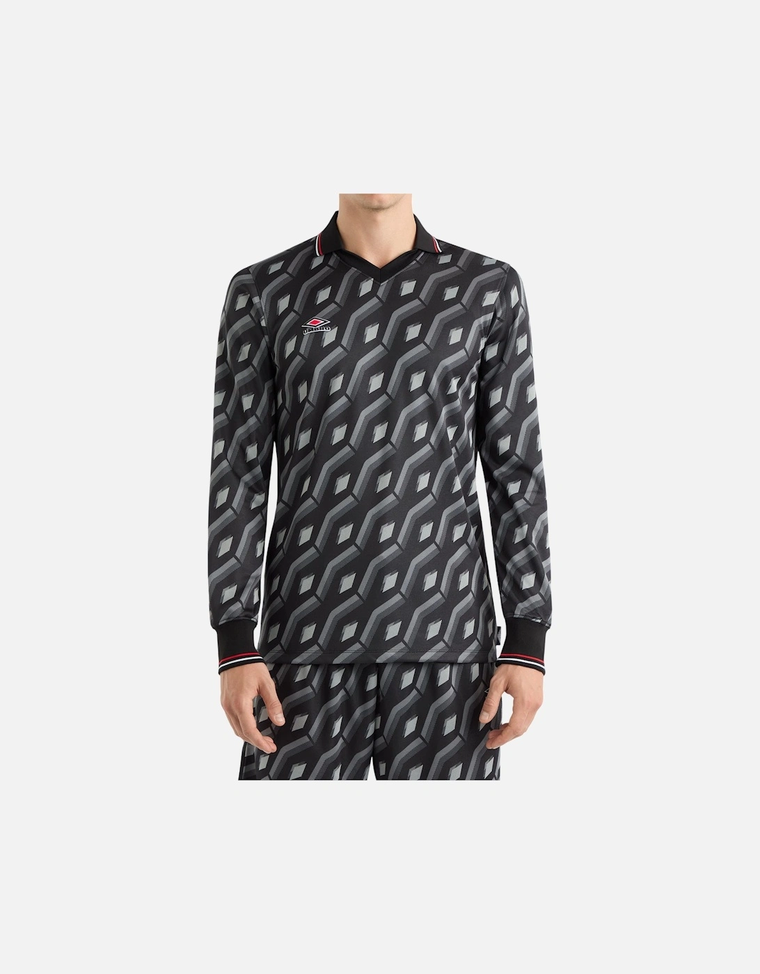 Mens Jacquard Long-Sleeved Jersey, 5 of 4