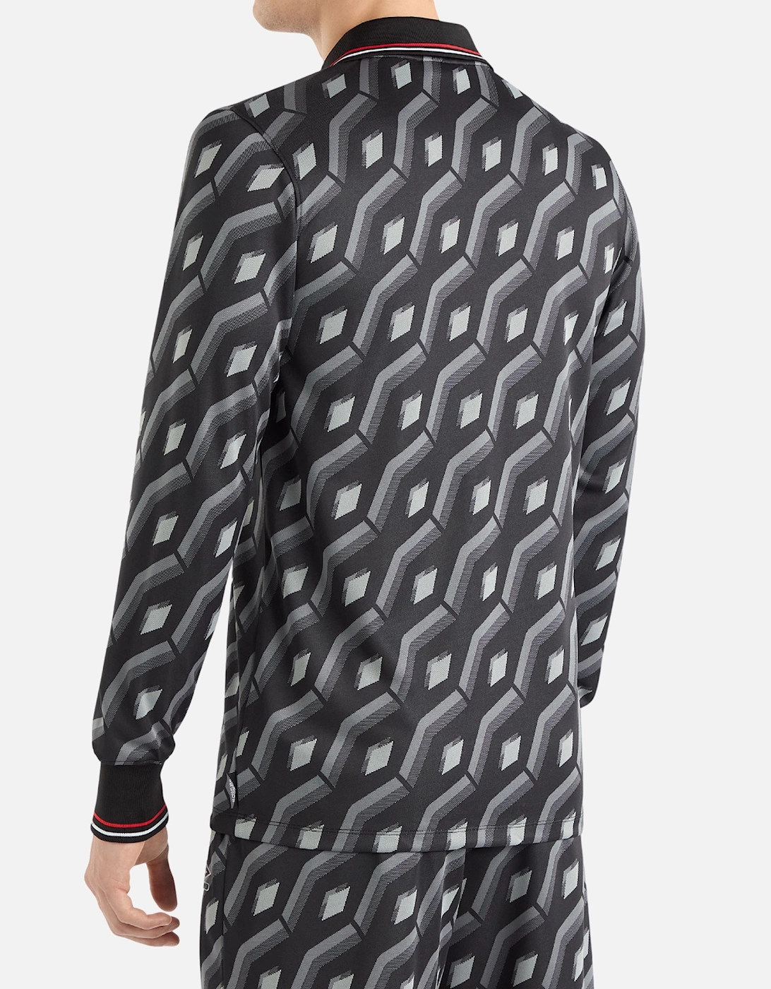 Mens Jacquard Long-Sleeved Jersey