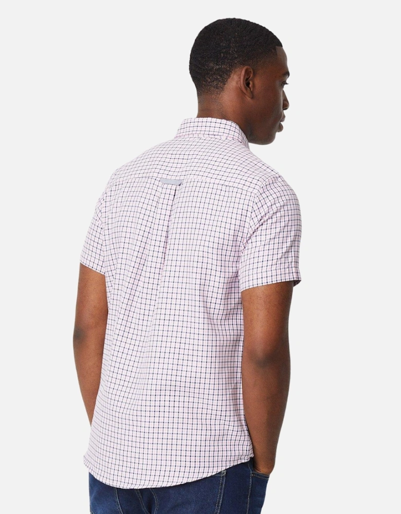 Mens Classic Checked Short-Sleeved Shirt