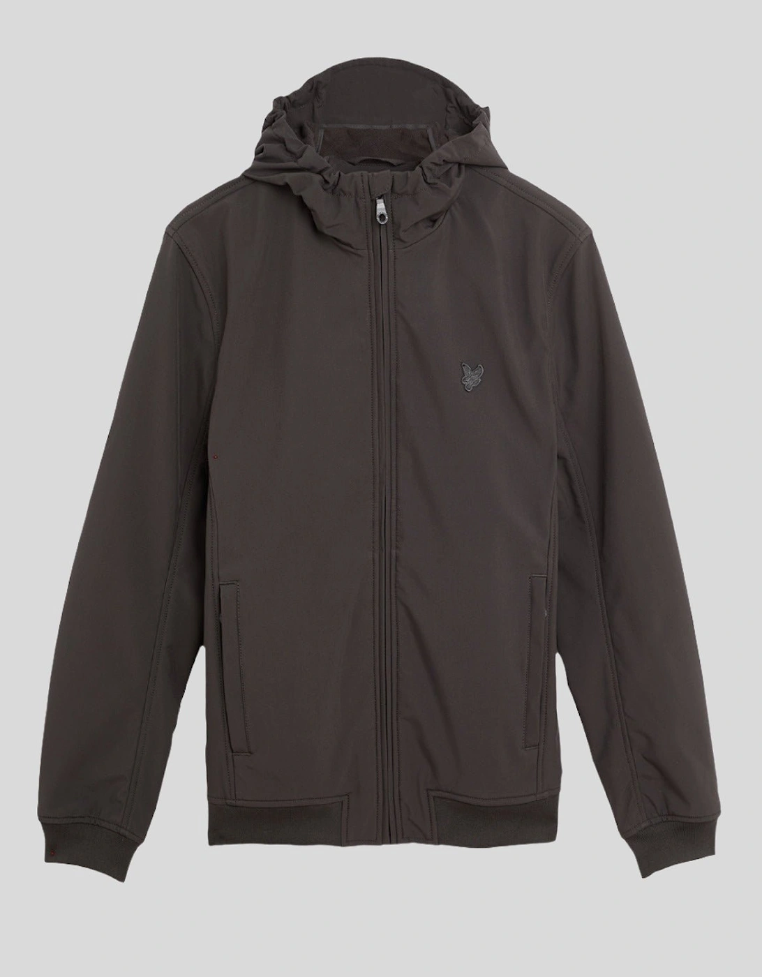 Tonal Eagle Fleece Back Softshell Jacket