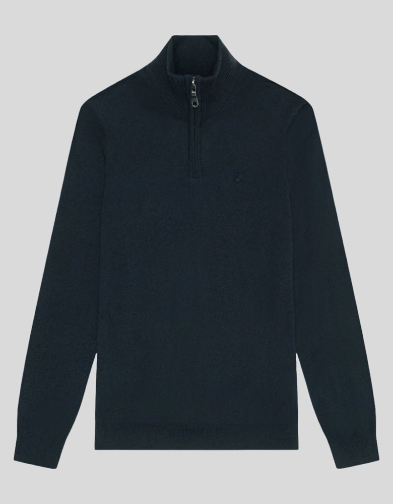 Tonal Eagle Merino 1/4 Zip Jumper