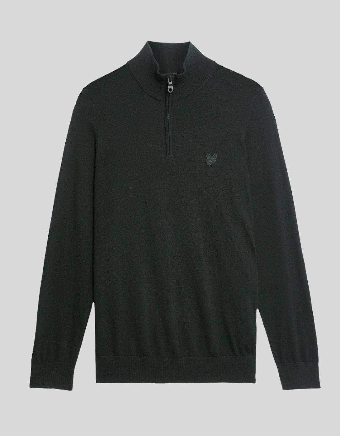 Tonal Eagle Merino 1/4 Zip Jumper