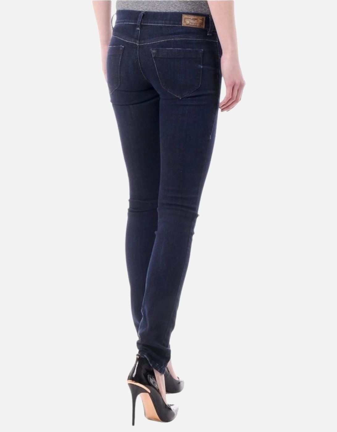 LIVIER 0860N Womens Skinny Jeans Super Slim Fit Jegging Stretch Blue Pant