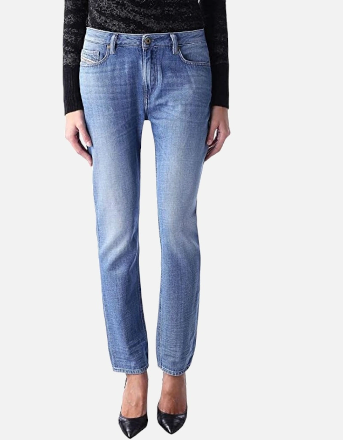 RIZZO 0847R Womens Denim Jeans Regular Slim, 8 of 7