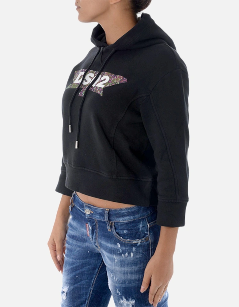 Womens Pullover Hoodies Fleece Sweatshirts Casual Hooded Jumpers Black