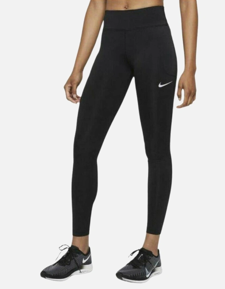 Dri Fit Mid Rise Black Leggings