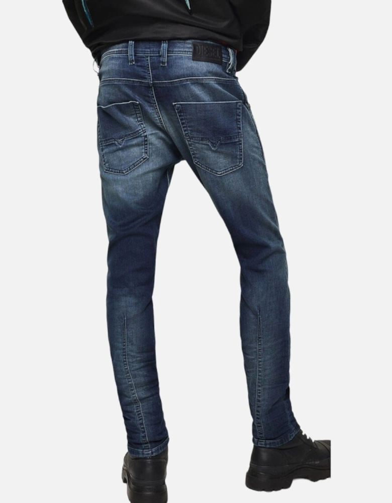 KROOLEY 069HH Mens Denim Jogg Jeans Slim Fit Casual Relax Sweat Pants