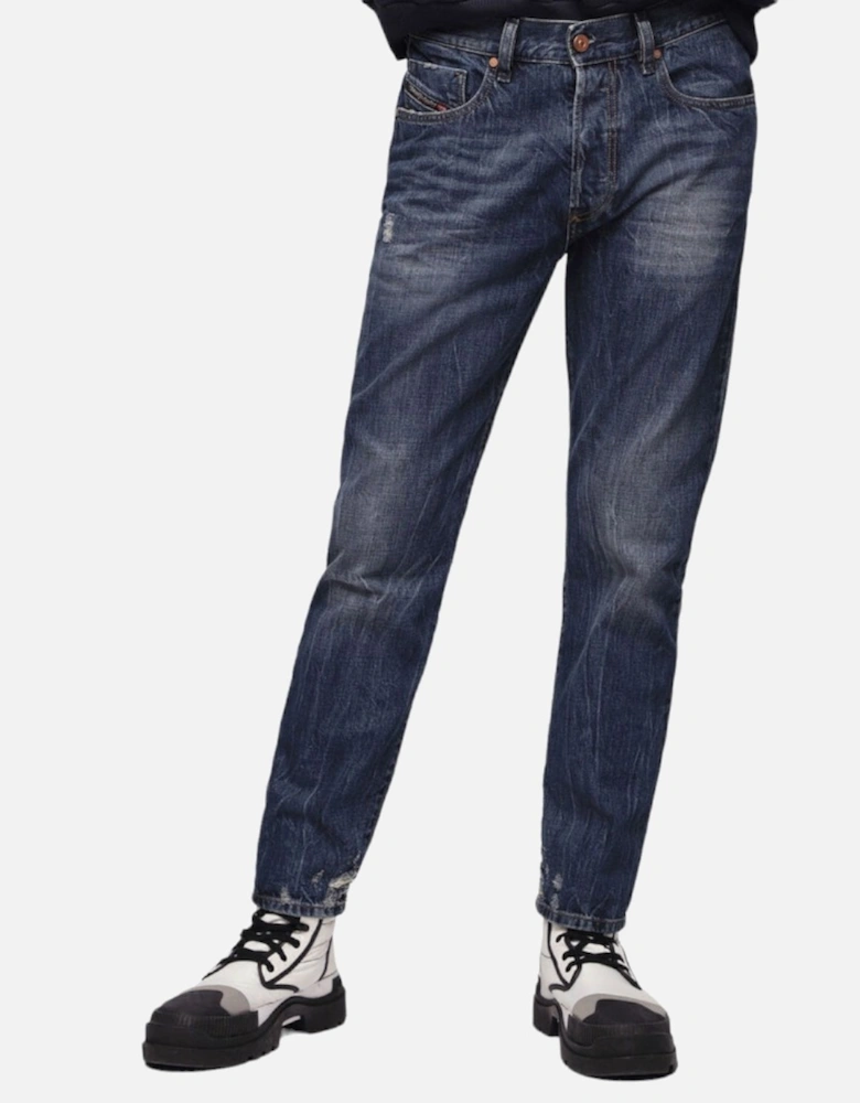 MHARKY 080AG Mens Denim Jeans Casual Regular Slim Skinny Trousers