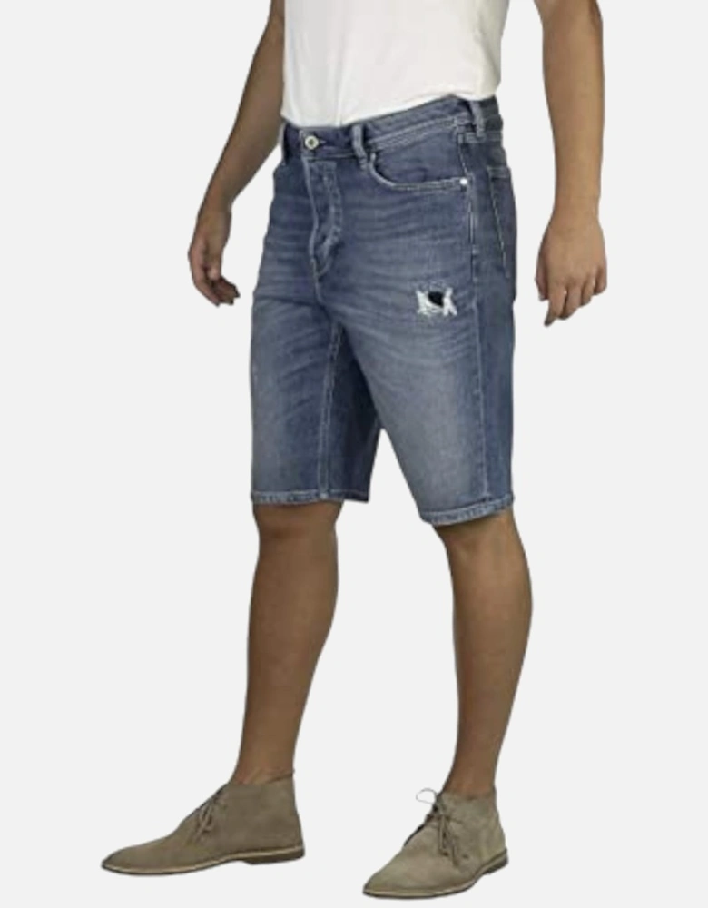 KEESHORT R30K9 Mens Denim Jeans Short Regular Fit Summer Casual Shorts