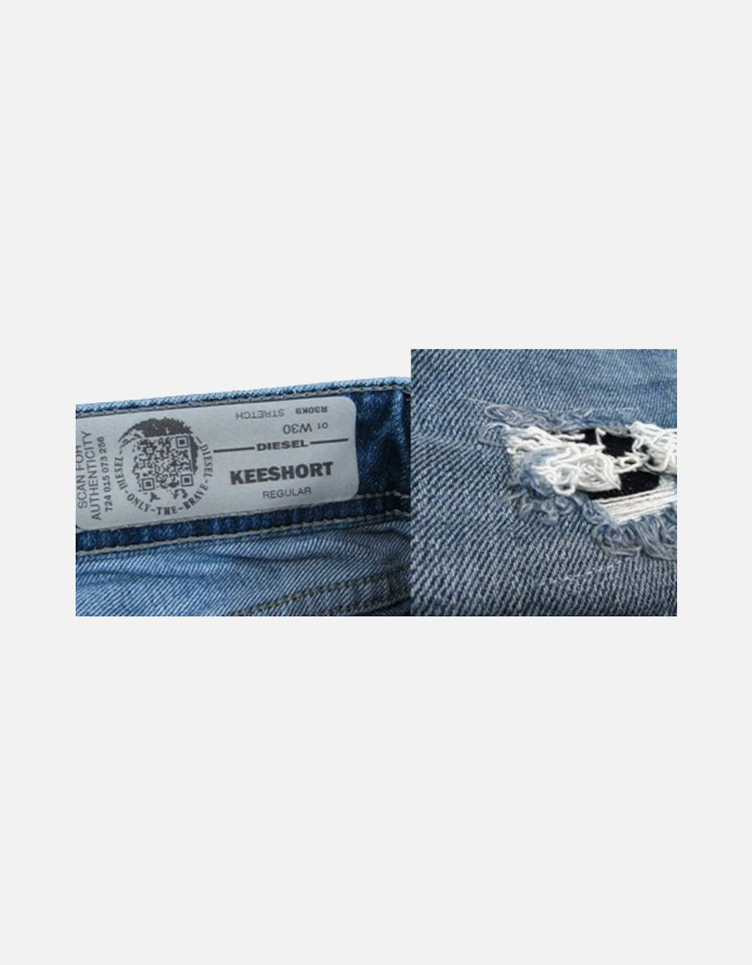 KEESHORT R30K9 Mens Denim Jeans Short Regular Fit Summer Casual Shorts