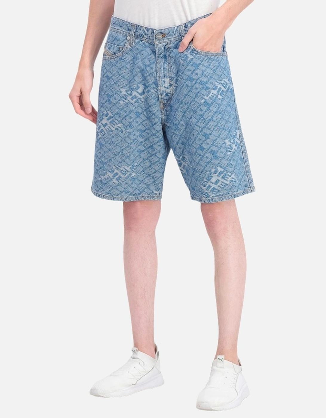 D WILLOH 084WW Mens Shorts Denim Jeans, 9 of 8